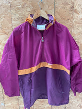 Vintage Jeantex 90s Purple & Orange Half Zip Anorak Jacket Size L